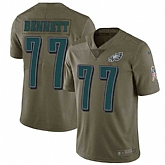 Nike Eagles 77 Michael Bennett Olive Salute To Service Limited Jersey Dzhi,baseball caps,new era cap wholesale,wholesale hats
